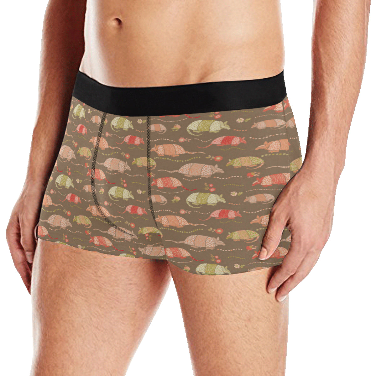 Armadillo Pattern Print Design 04 Men's Boxer Briefs