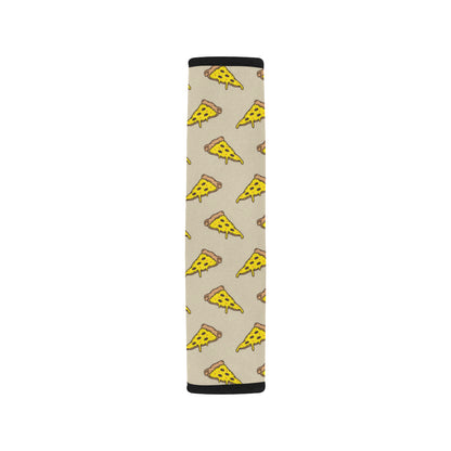 Pizza Pattern Print Design A04 Car Seat Belt Cover