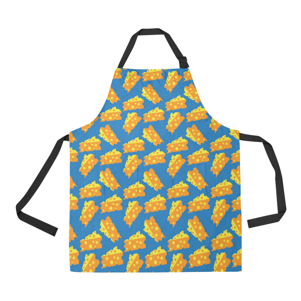 Cheese Pattern Print Design 05 Apron with Pocket