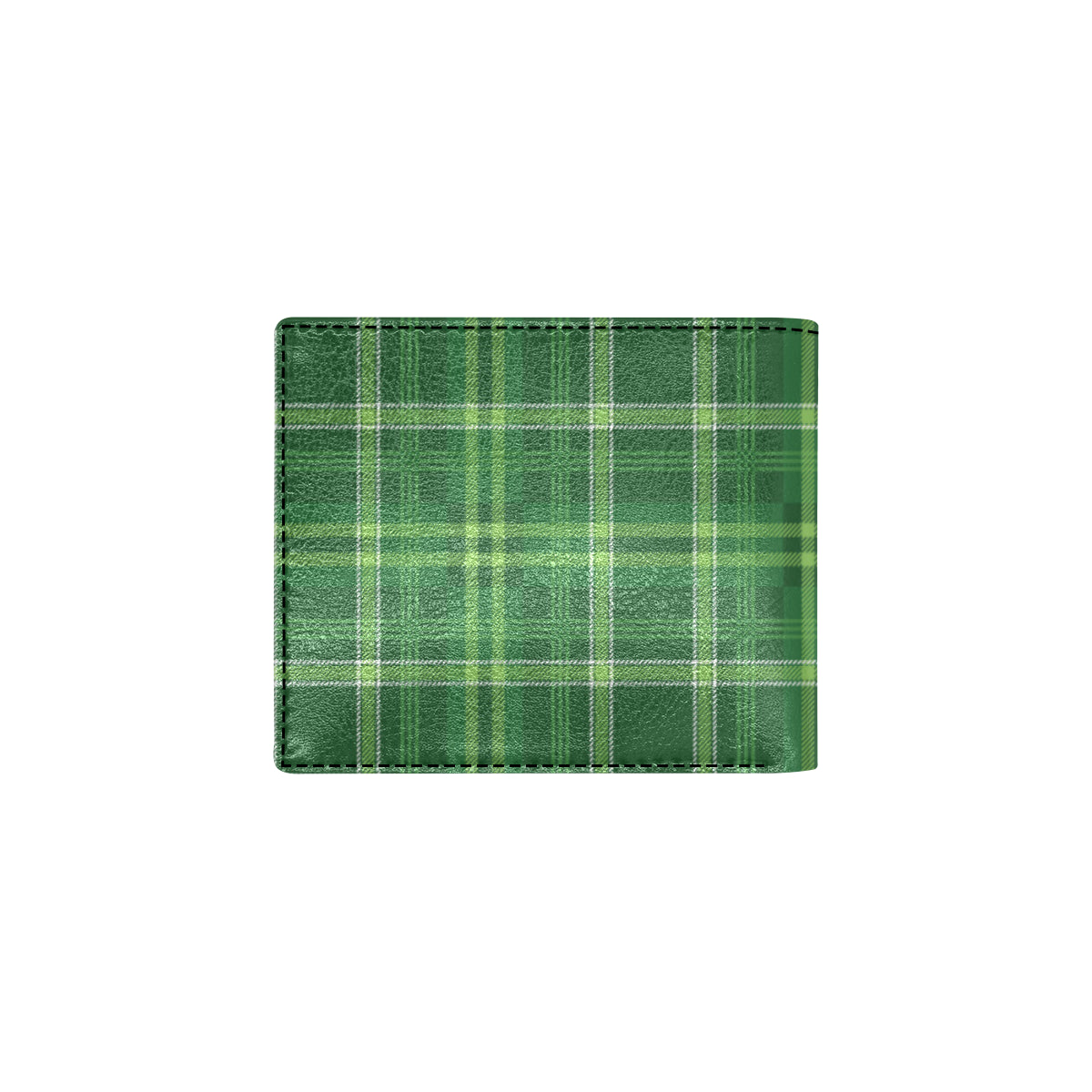 Irish Plaid Pattern Print Design 02 Men's ID Card Wallet