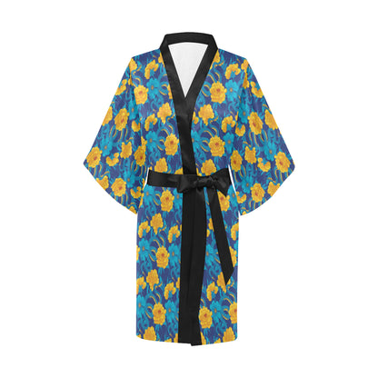 Boa Pattern Print Design 01 Women's Short Kimono
