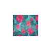 Red Hibiscus Pattern Print Design HB017 Men's ID Card Wallet