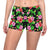 Pink Red Hibiscus Pattern Print Design HB023 Yoga Shorts