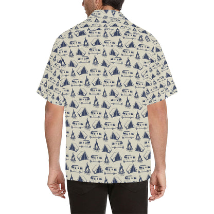 Campfire Pattern Print Design 01 Men's Hawaiian Shirt