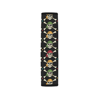 Pirate Pattern Print Design A01 Car Seat Belt Cover