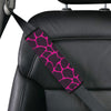 Giraffe Pink Background Texture Print Car Seat Belt Cover