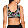 Tribal Aztec Triangle Sports Bra