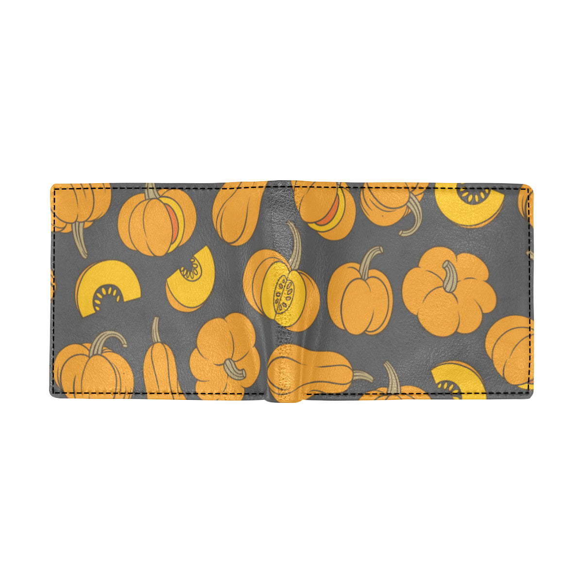 Pumpkin Pattern Print Design A03 Men's ID Card Wallet