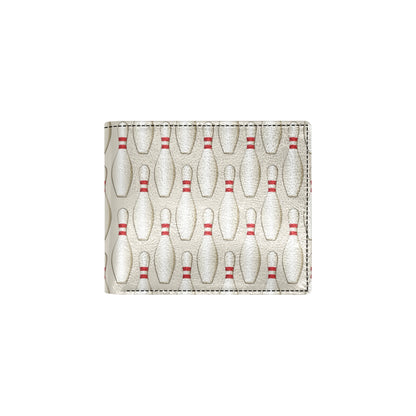 Bowling Pin Pattern Print Design 01 Men's ID Card Wallet