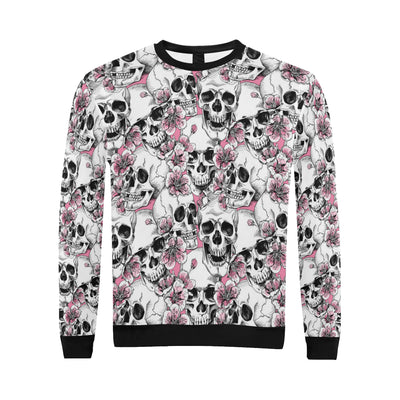 Cherry Blossom Pattern Print Design CB03 Men Long Sleeve Sweatshirt