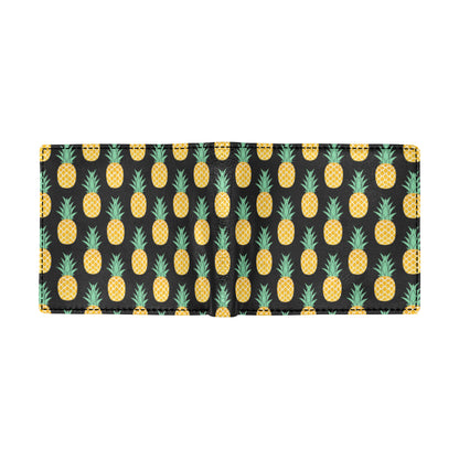 Pineapple Pattern Print Design A03 Men's ID Card Wallet