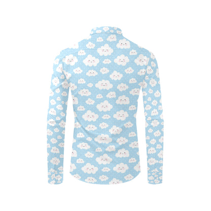 Cloud  Pattern Print Design 02 Men's Long Sleeve Shirt