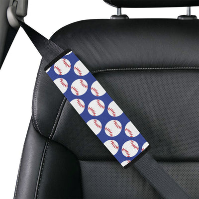 Baseball Blue Background Car Seat Belt Cover