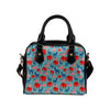 Donkey Red Elephant Pattern Print Design 03 Shoulder Handbag