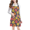 Hibiscus Pattern Print Design HB024 Apron with Pocket