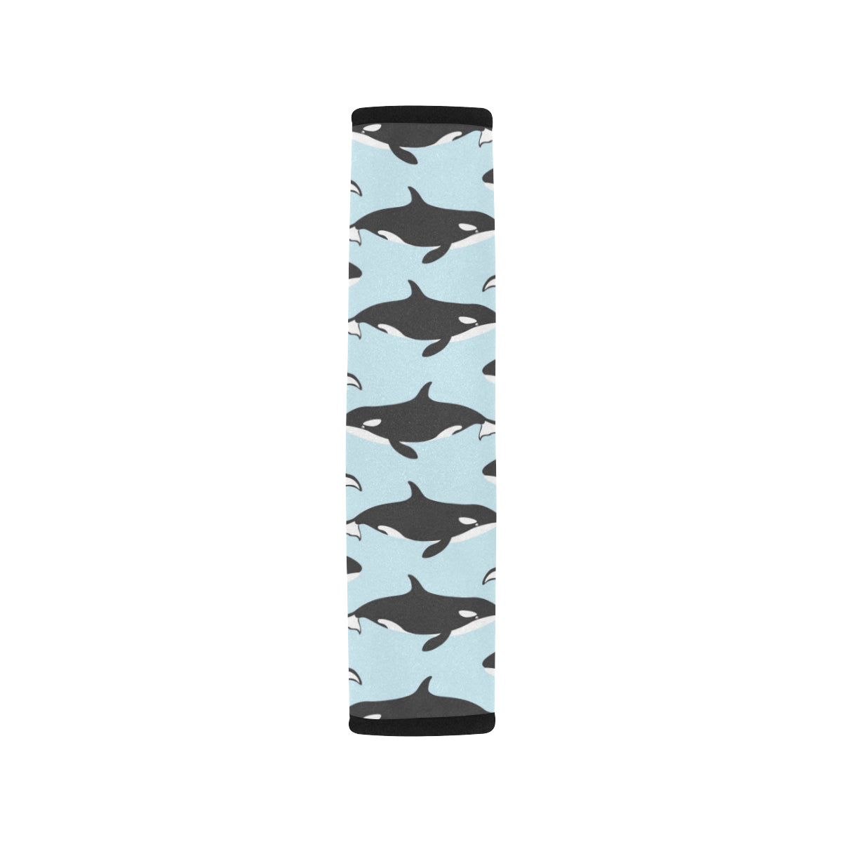 Killer Whale Pattern Print Design 01 Car Seat Belt Cover
