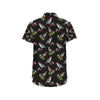 Birds Pattern Print Design 06 Men's Short Sleeve Button Up Shirt