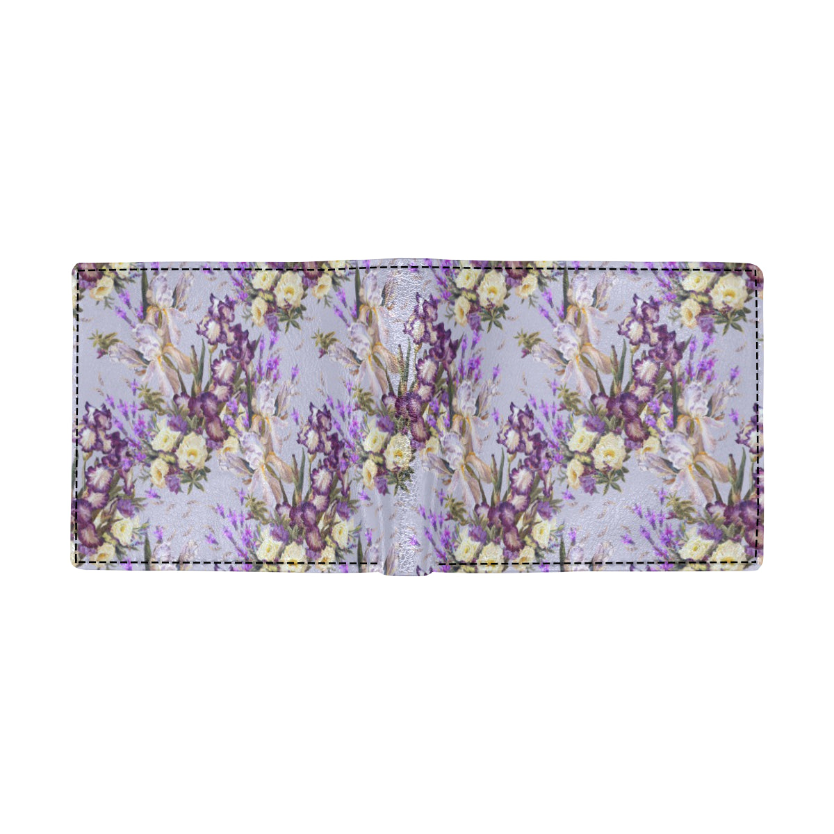 Iris Pattern Print Design IR07 Men's ID Card Wallet