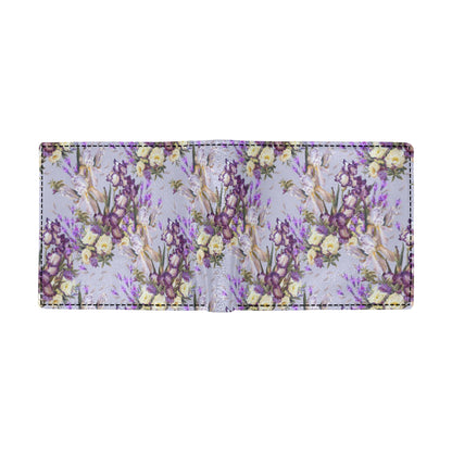 Iris Pattern Print Design IR07 Men's ID Card Wallet