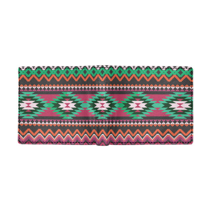 Mexican Pattern Print Design 01 Men's ID Card Wallet