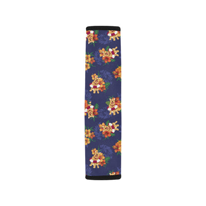 Hawaiian Themed Pattern Print Design H02 Car Seat Belt Cover