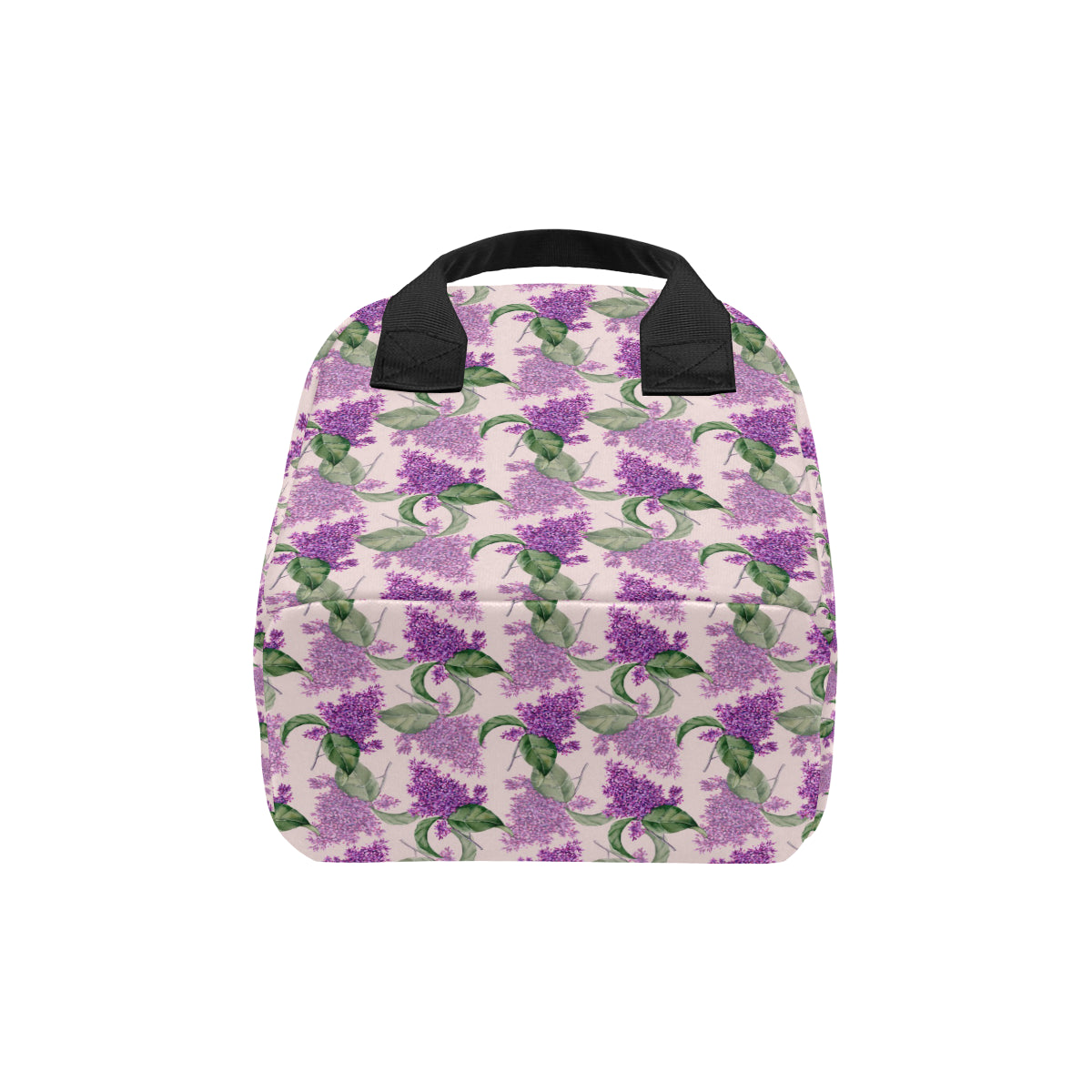 Lilac Pattern Print Design LI02 Insulated Lunch Bag