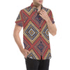 Native Pattern Print Design A06 Men's Short Sleeve Button Up Shirt