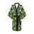 Hibiscus Pattern Print Design HB05 Women Kimono Robe