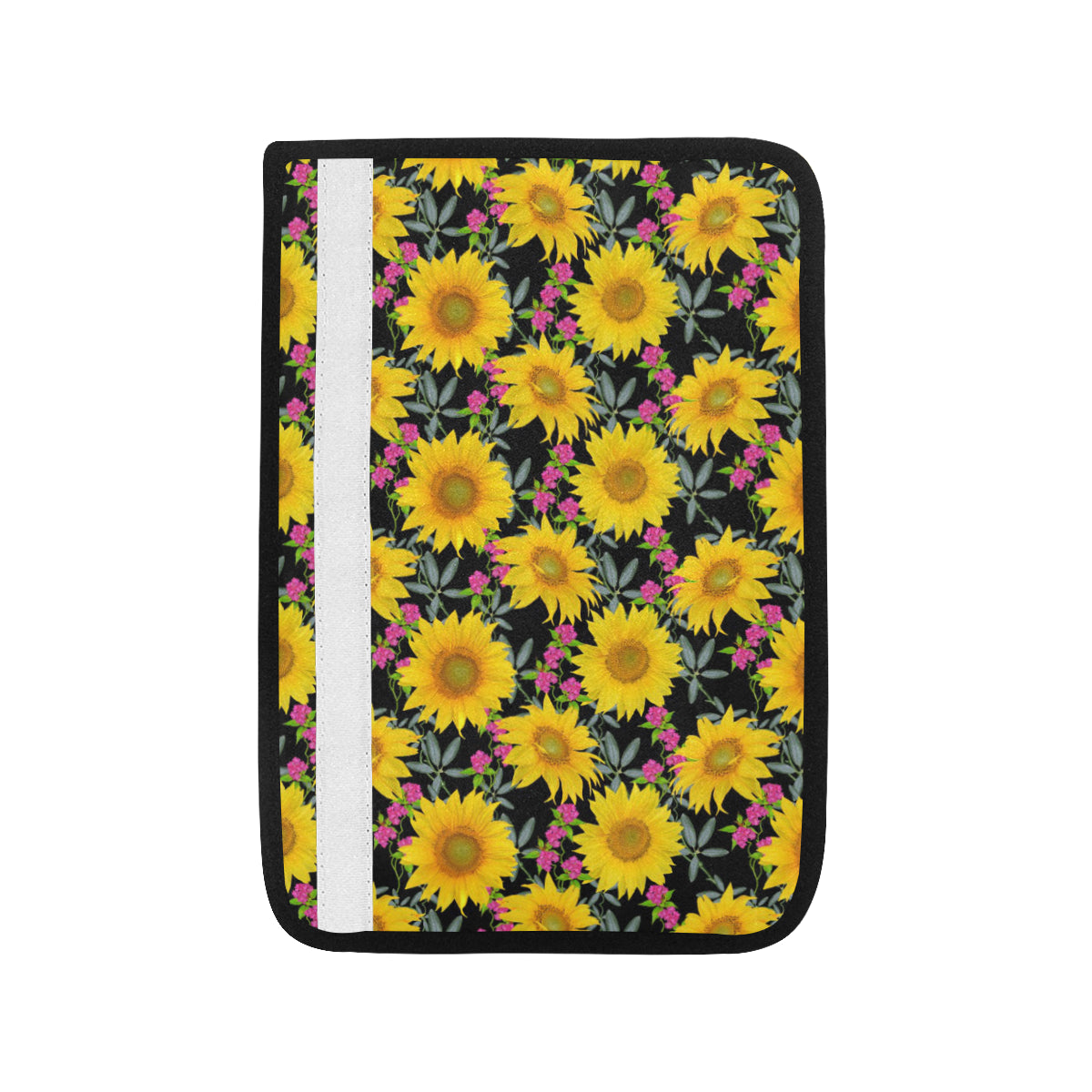 Sunflower Pattern Print Design SF014 Car Seat Belt Cover