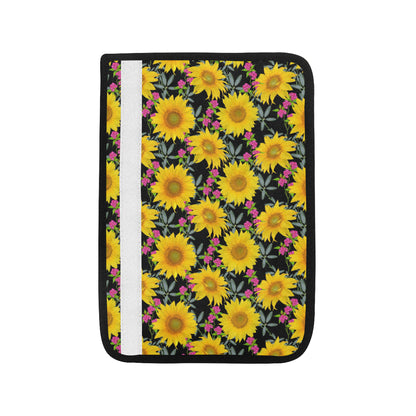 Sunflower Pattern Print Design SF014 Car Seat Belt Cover
