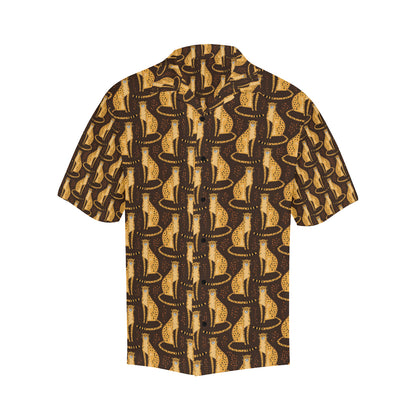 Cheetah Pattern Print Design 03 Men's Hawaiian Shirt