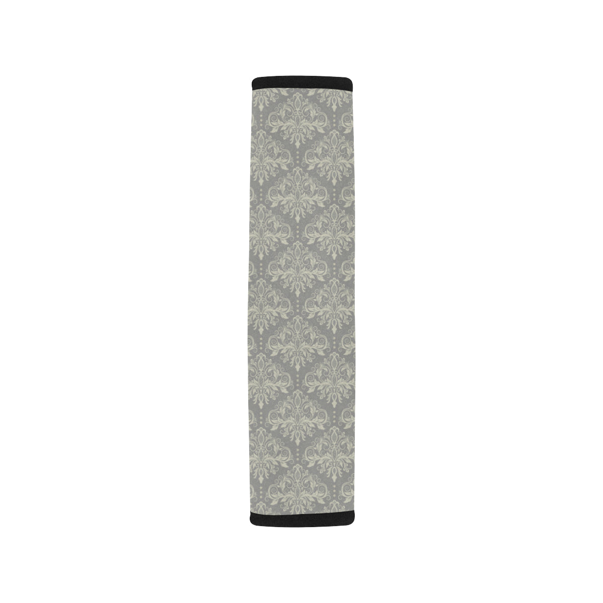 Damask Grey Elegant Print Pattern Car Seat Belt Cover