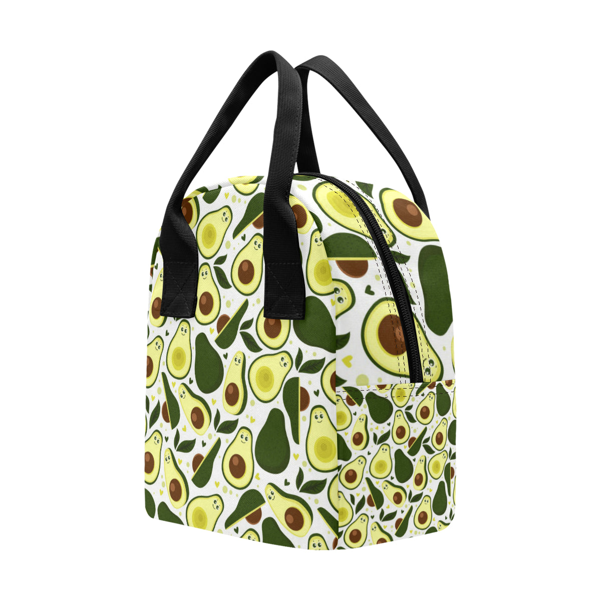 Avocado Pattern Print Design AC06 Insulated Lunch Bag