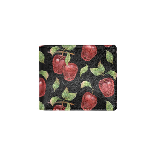 Apple Pattern Print Design AP011 Men's ID Card Wallet