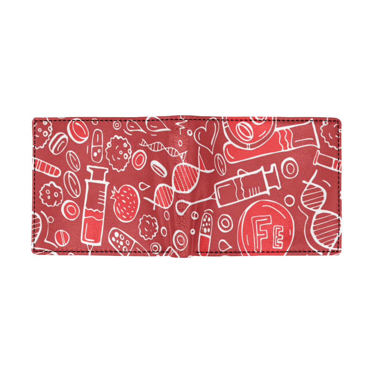 Phlebotomist Pattern Print Design A02 Men's ID Card Wallet