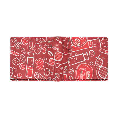Phlebotomist Pattern Print Design A02 Men's ID Card Wallet