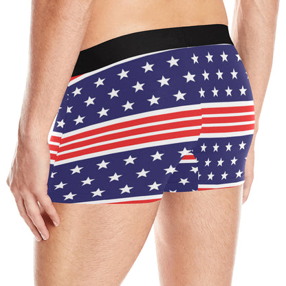 Patriotic Pattern Print Design A04 Men's Boxer Briefs