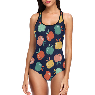 Apple Pattern Print Design AP09 Women Swimsuit