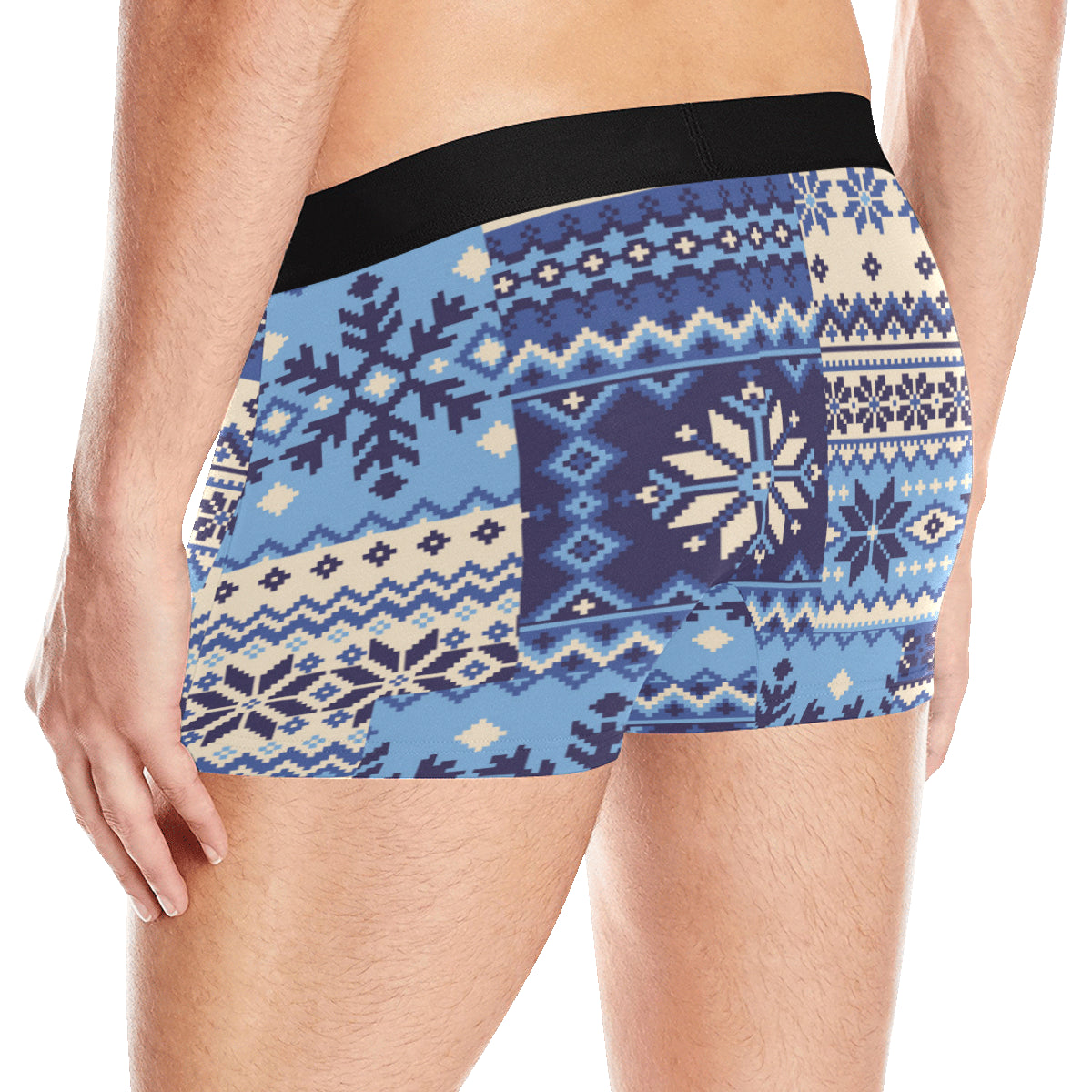 Nordic Pattern Print Design A04 Men's Boxer Briefs