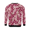 Cherry Blossom Pattern Print Design CB06 Men Long Sleeve Sweatshirt