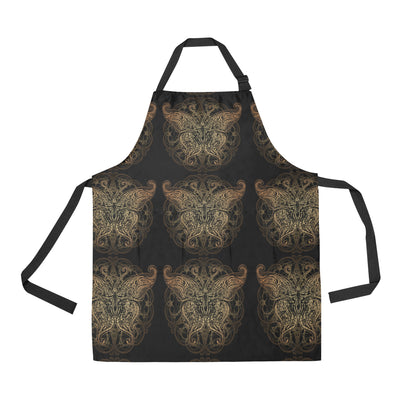 Gold Butterfly Ornamental Apron with Pocket