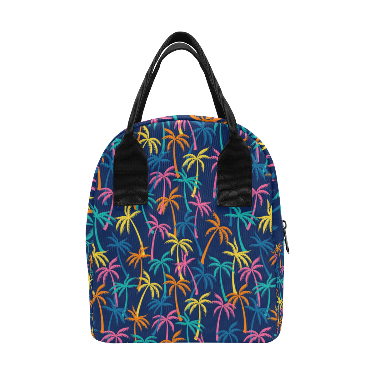 Palm Tree Pattern Print Design PT013 Insulated Lunch Bag