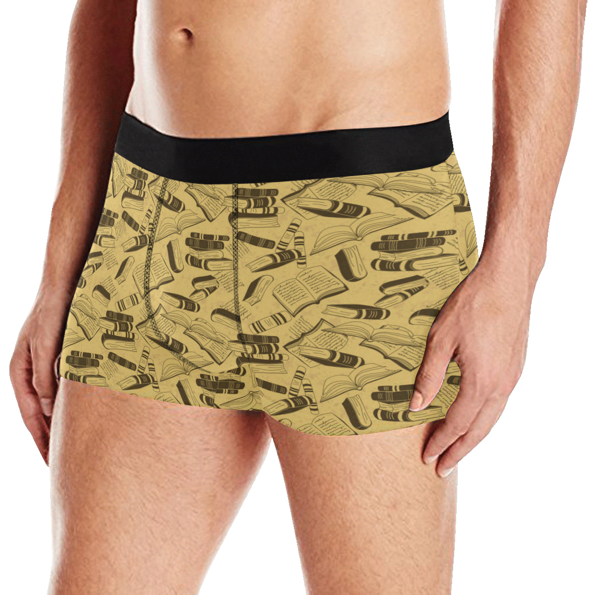 Book Pattern Print Design 02 Men's Boxer Briefs