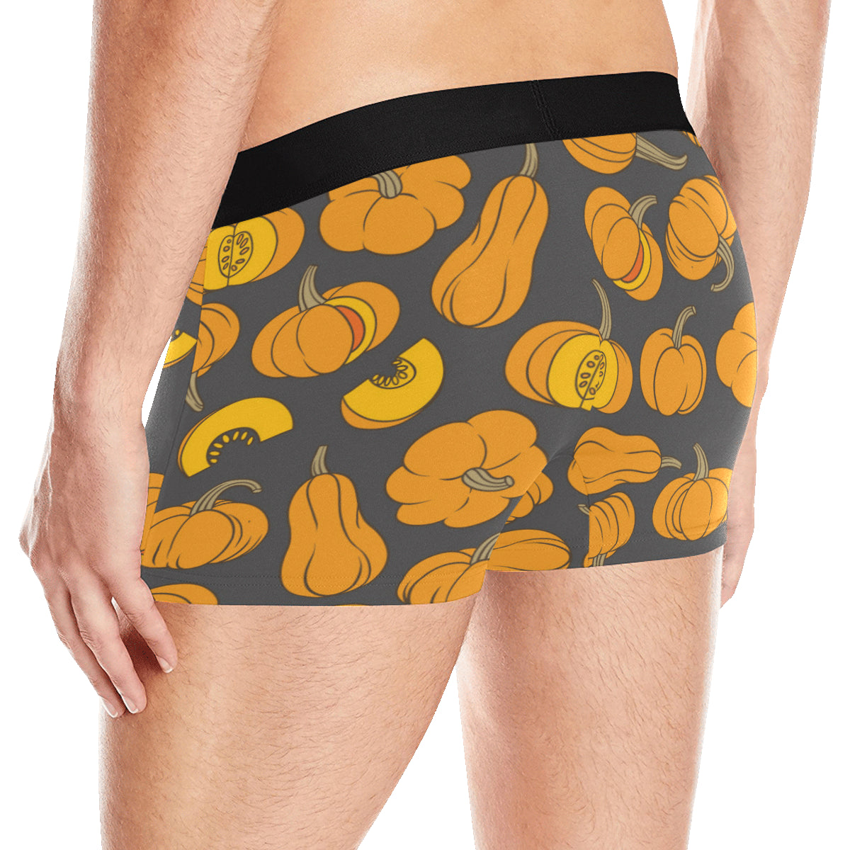 Pumpkin Pattern Print Design A03 Men's Boxer Briefs