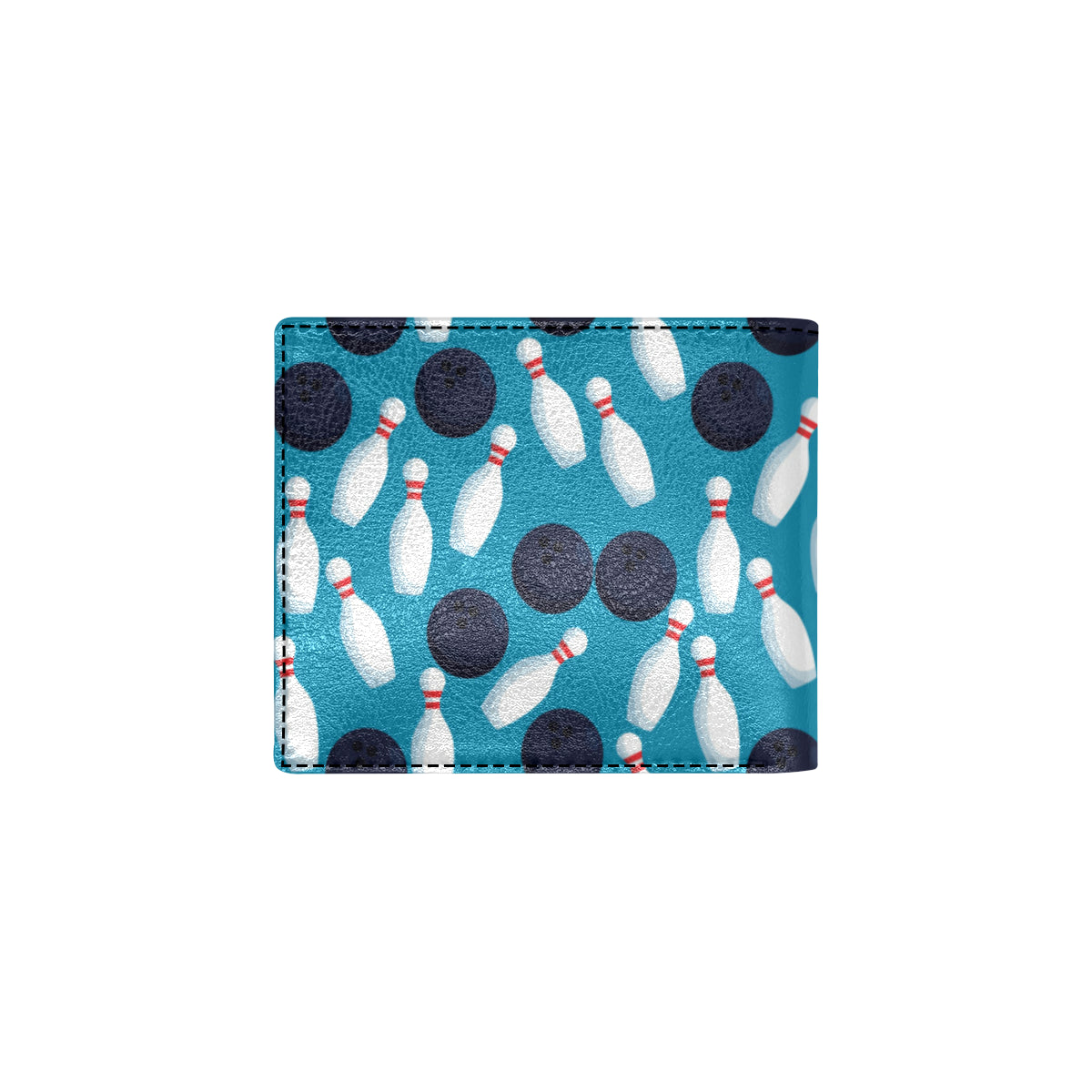 Bowling Pin Pattern Print Design 010 Men's ID Card Wallet