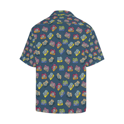 Camera Pattern Print Design 03 Men's Hawaiian Shirt