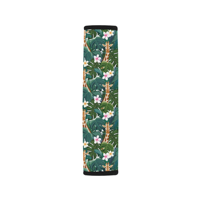 Giraffe Jungle Design Print Car Seat Belt Cover