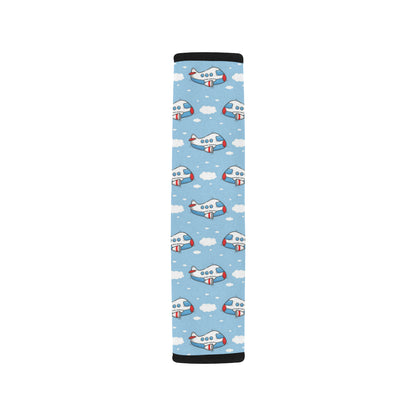 Airplane Cartoon Pattern Print Design 07 Car Seat Belt Cover