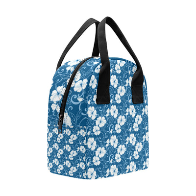 Hibiscus Pattern Print Design HB03 Insulated Lunch Bag