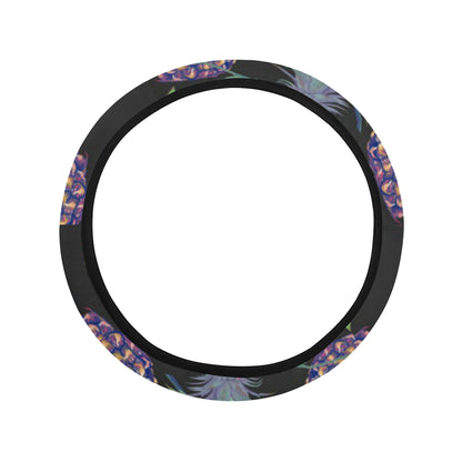 Pineapple Pattern Print Design PP04 Steering Wheel Cover with Elastic Edge